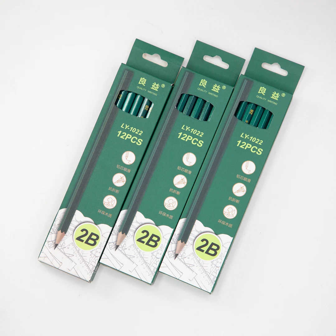 2B Pencils (Green) 12 pcs image