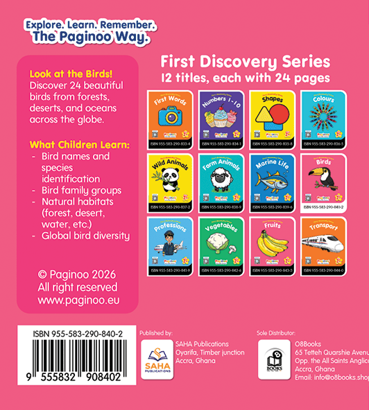 First Discovery Series - Birds Back Cover
