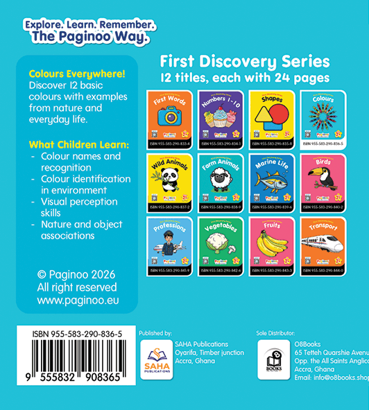 First Discovery Series - Colours Back Cover