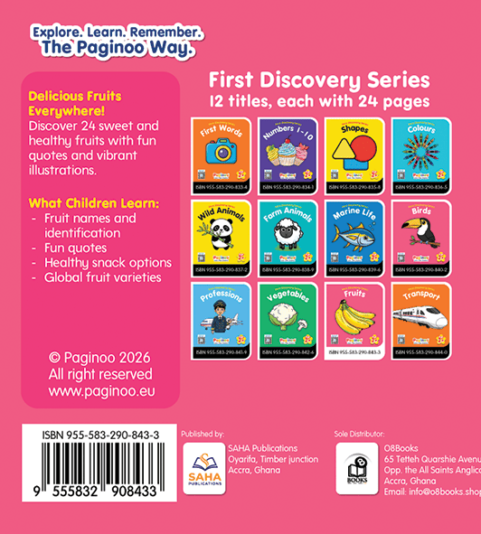 First Discovery Series - Fruits Back Cover