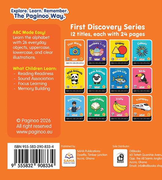 First Discovery Series - First Words Back Cover