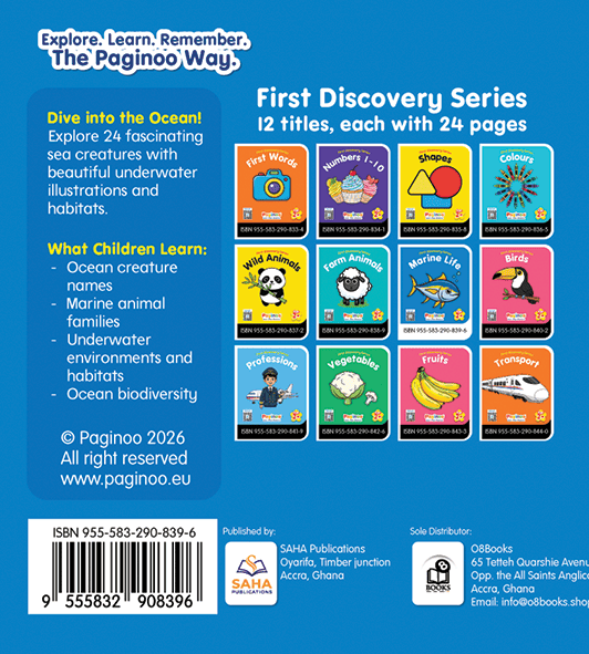 First Discovery Series - Marine Life Back Cover