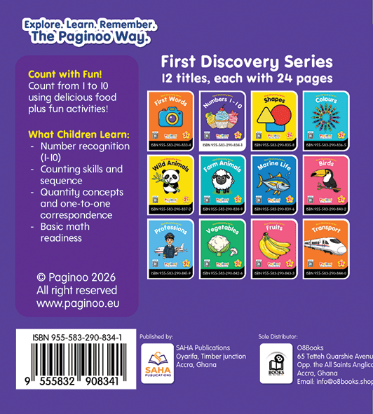 First Discovery Series - Numbers Back Cover