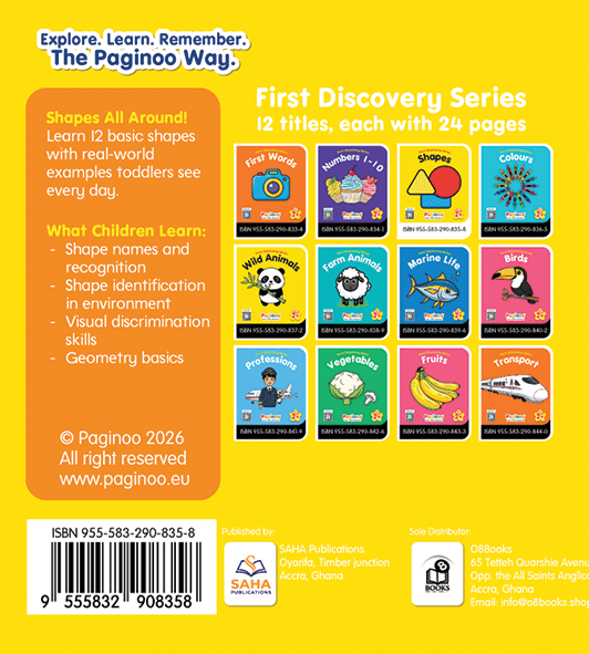 First Discovery Series - Shapes Back Cover