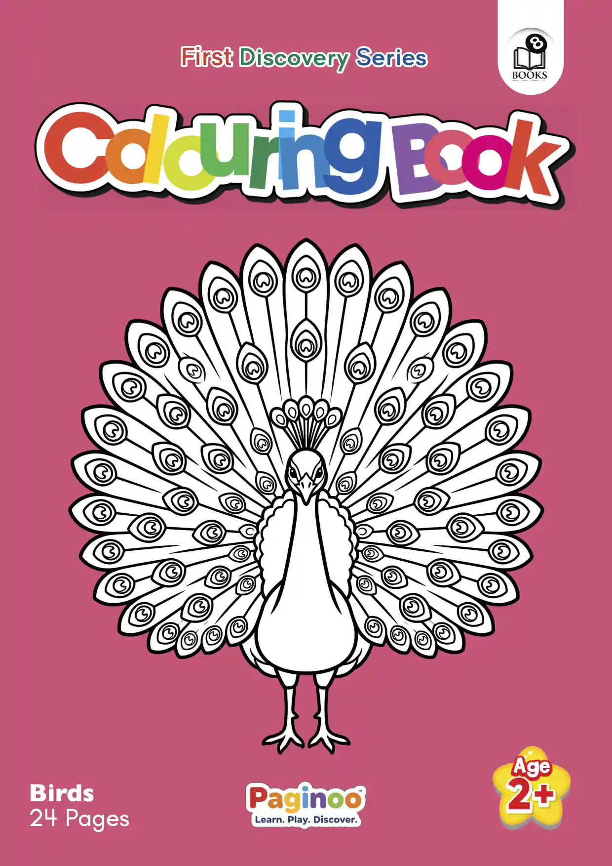 Birds Colouring Book Front Cover