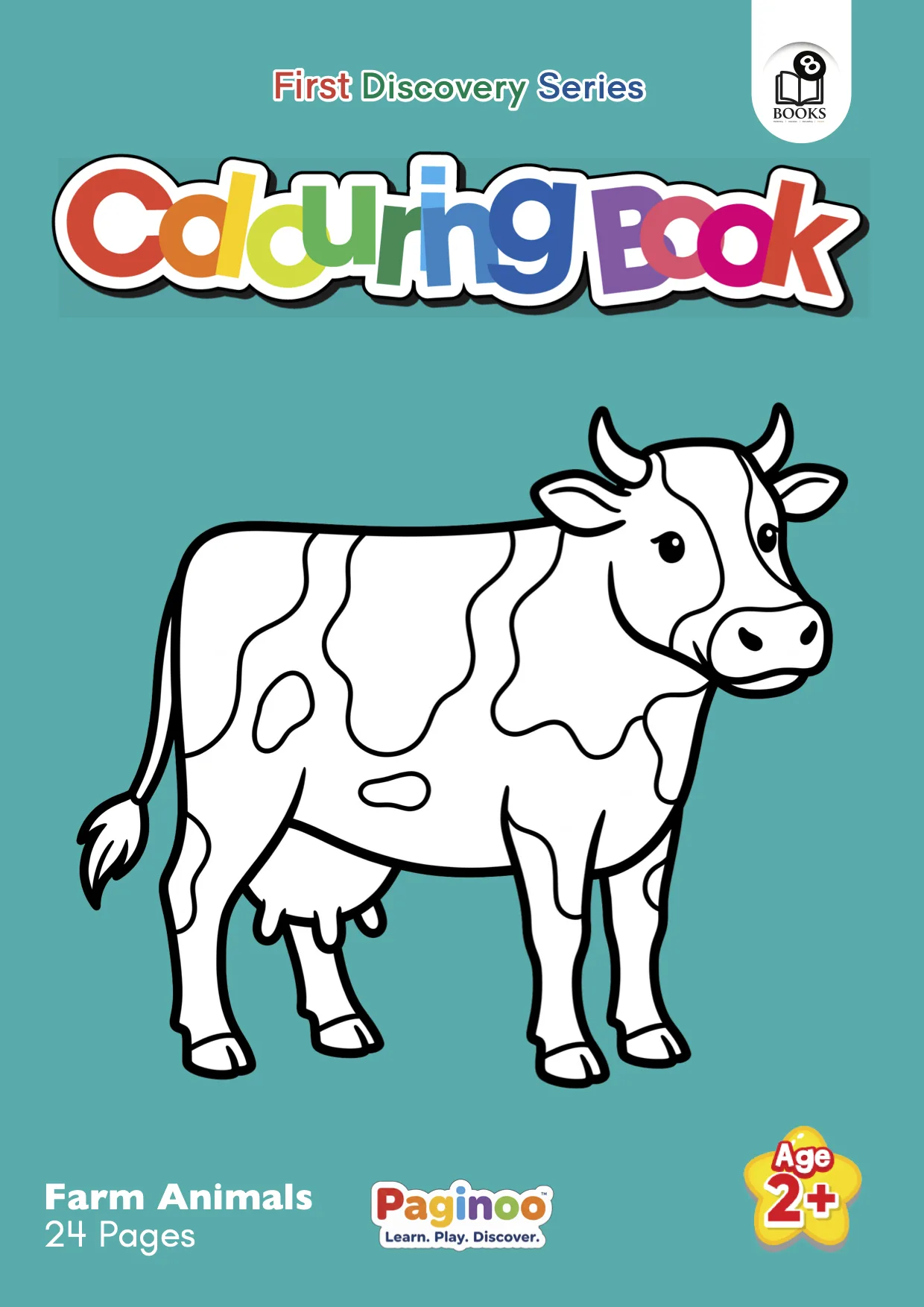 FDS Farm Animals Colouring Book Front Cover